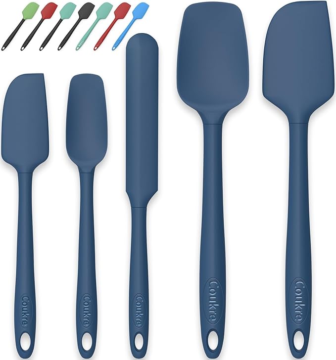 Coukre Silicone Spatula Set of 5, High Temperature Resistant, Food Grade by Coukre