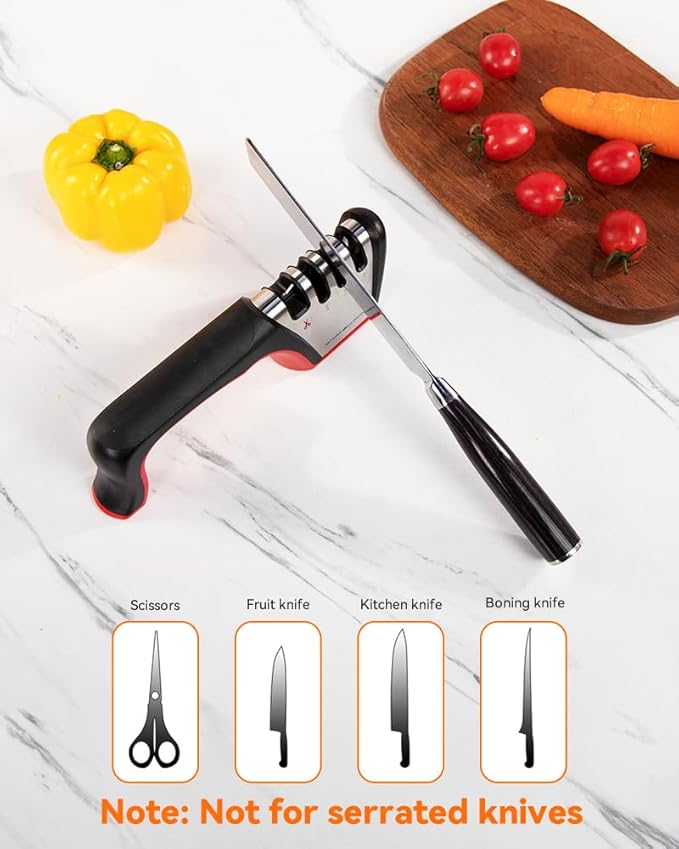 Brigii 4-in-1 Knife Sharpener, Kitchen Knife Accessories - Image 5