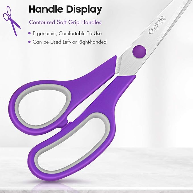Scissors Bulk Set of 25-Pack, Niutop 8" Multipurpose Sharp Sewing Craft Shears - Image 2