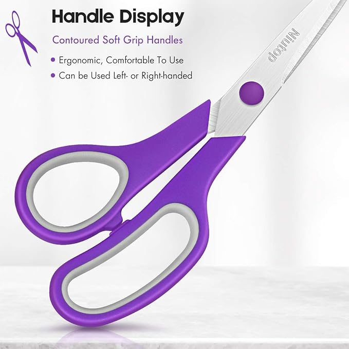 Scissors Bulk Set of 40-Pack, Niutop 8" Multipurpose Sharp Sewing Craft Fabric - Image 2