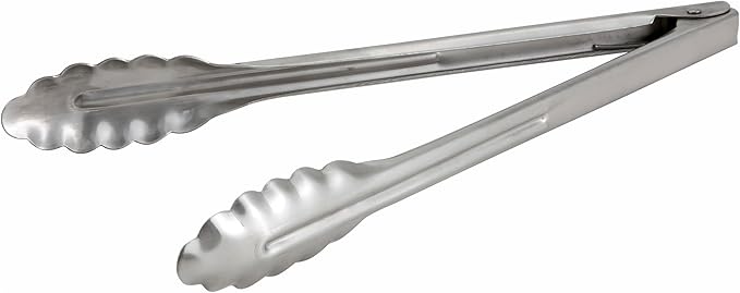 Winco Coiled Spring Extra Heavyweight Stainless Steel Utility Tong by Winco