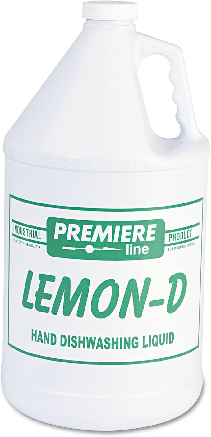 Lemon-D Dishwashing Liquid, Lemon, 1gal, Bottle, 4/Carton, New