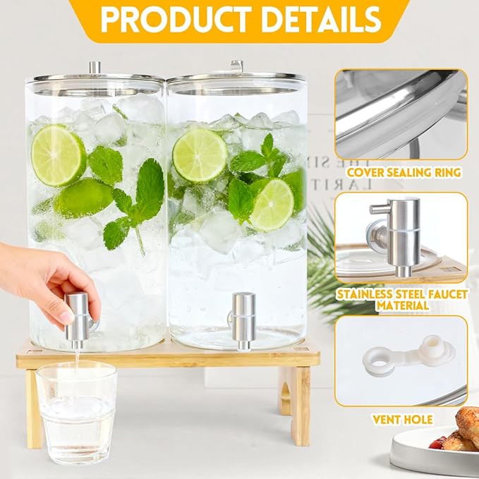 2 Pack 1.5 Gallon Drink dispenser - Image 6