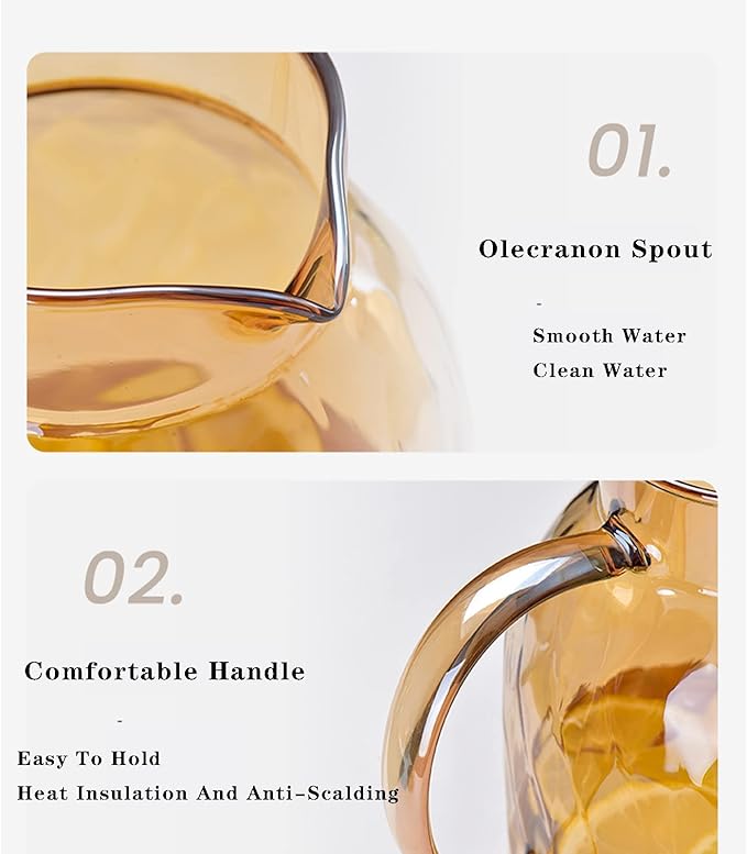 AEFPOYMXU 62oz Glass Pitcher - Image 7