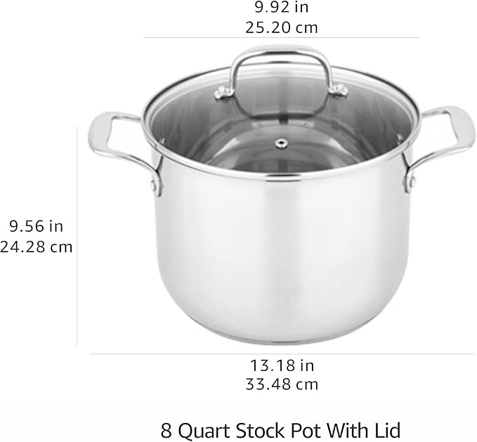 Amazon Basics Stainless Steel Induction Compatible Stock Pot - Image 4