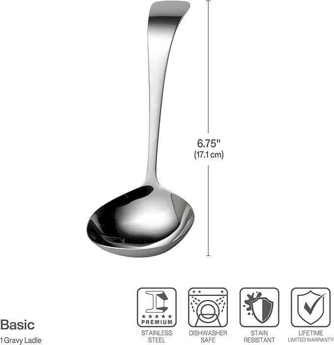 Towle Living Basic Serving Gravy LadleServing Utensil - Image 3