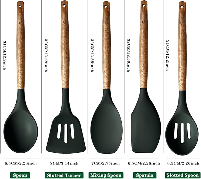 Non-Stick Silicone Cooking Utensils Set - Image 4