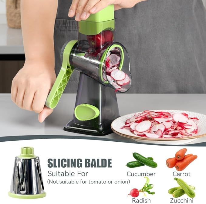 KEOUKE Rotary Cheese Grater Pro 6 in 1 - Image 5