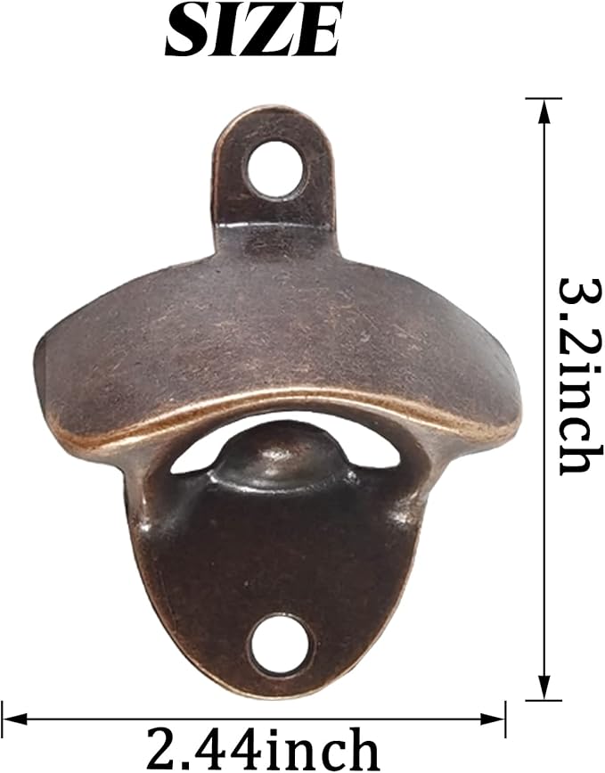 ROYHOO 16PCS Wall Mounted Bottle Opener Vintage Beer Opener - Image 2