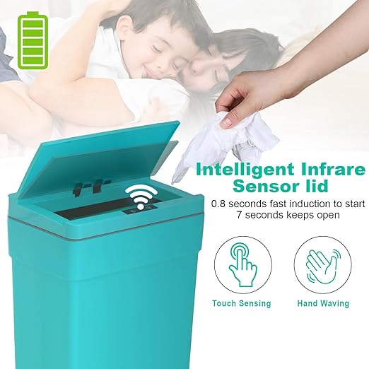 BestOffice 13 Gallon Trash Can Automatic Kitchen Trash Can Touch Free - Image 3