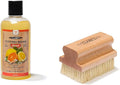 CLARK'S Cutting Board Soap and Large Scrub Brush from Clean your kitchen boards, bowls, countertops, and utensils the natural way | Castile Based