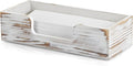 Paper Towel Dispenser Countertop, Retro White Wood Bathroom Paper Towel Holder by Bivvclaz