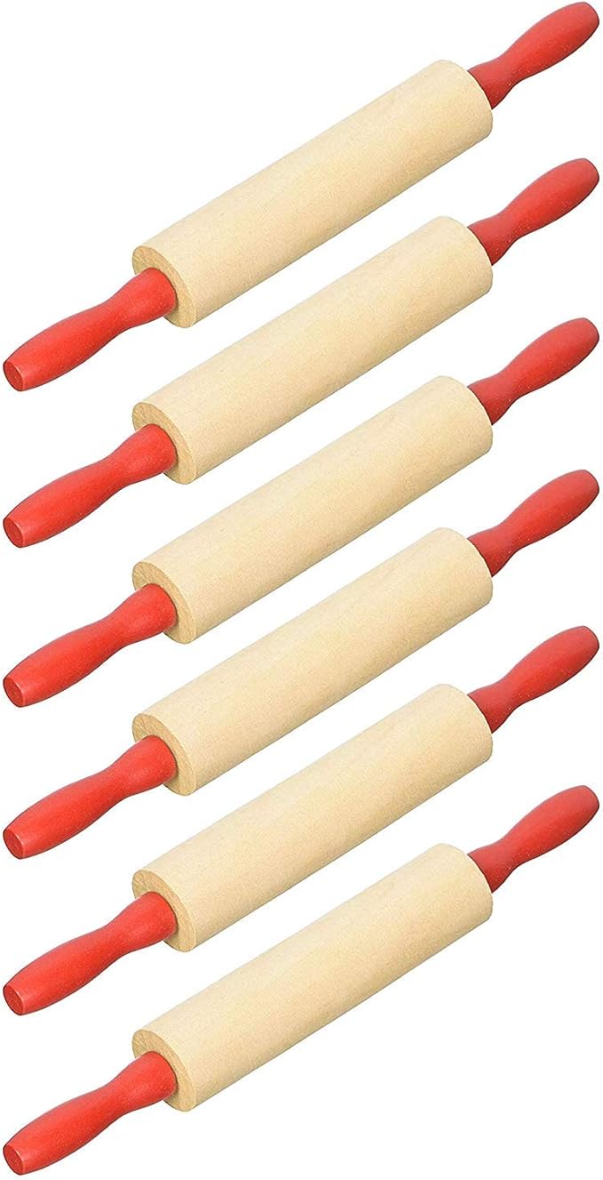 Rhode Island Novelty 7.5 Inch Wood Child Rolling Pin, Six per Order by RhodeIslandNovelty