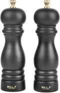 BILL.F Salt and Pepper Grinder Wooden Pepper Mill Grinder Salt Pepper Shakers by BFBILLFSINCE1983