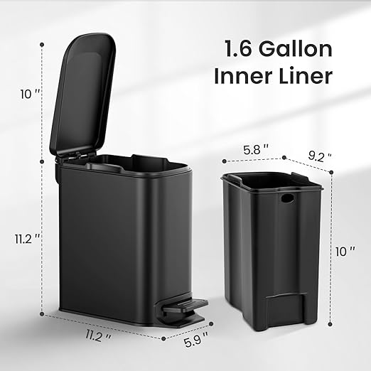 Cesun Small Bathroom Trash Can - Image 5