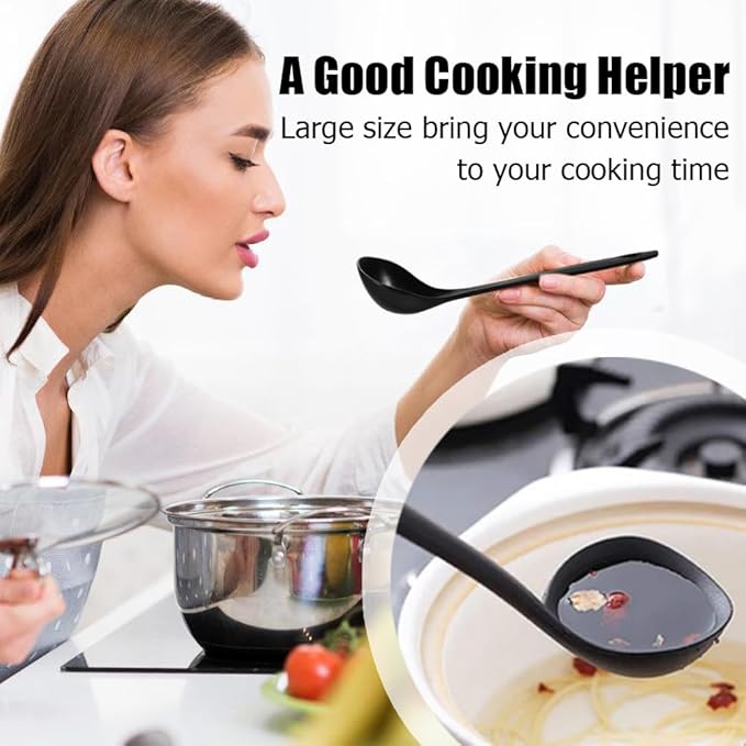 Large Plastic Serving Spoons, Disposable Heavy Duty Serving Spoons, Long Handle - Image 4