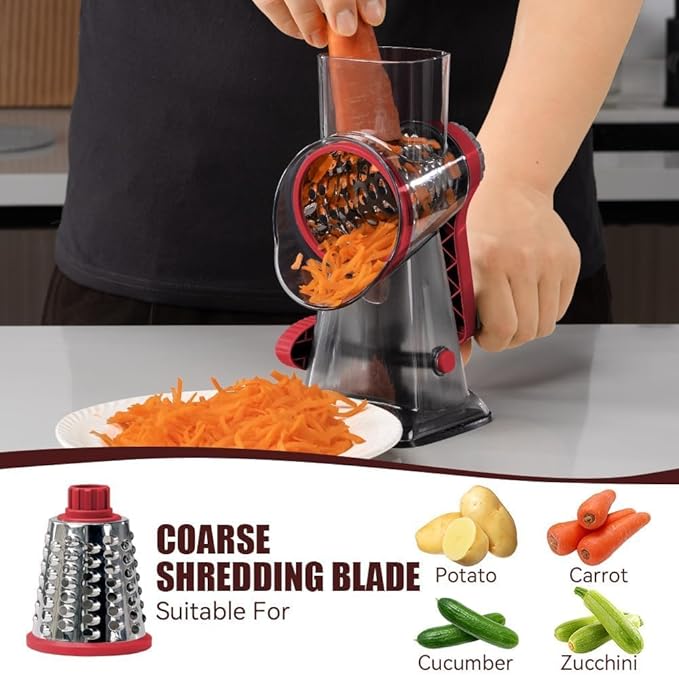 KEOUKE Rotary Cheese Grater Pro 6 in 1 - Image 3