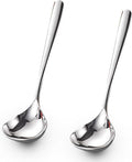 Comicfs 2 Pack Gravy Ladle, SUS 304 Stainless Steel Soup Ladle, Small Soup by Comicfs