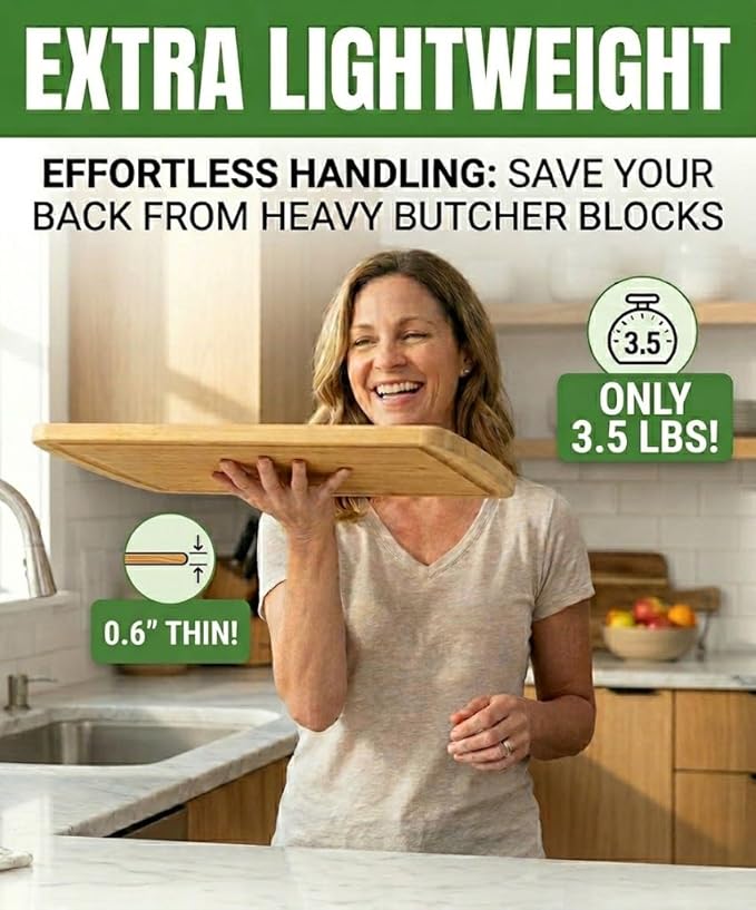 Greener Chef Luxury Bamboo Cutting Board - Image 5