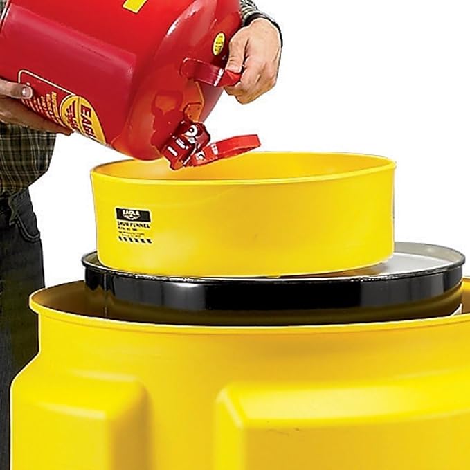 Eagle 1660 Drum Funnel – 18" Diameter, Fits 30 & 55 Gallon Drums, Spout Fits 2" by Eagle
