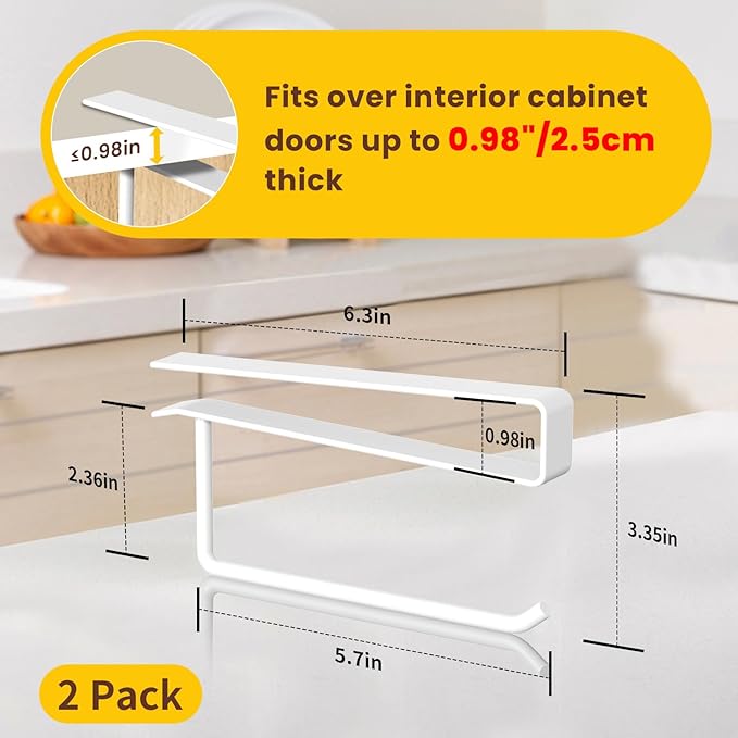 2 Pack Tumbler Lid Organizer, Under Cabinet Cup Lid Holder - Image 4