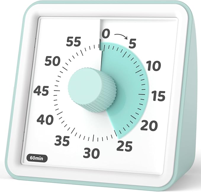 LIORQUE Visual Timer for Kids, 60-Minute Countdown Timers for Classroom Office by LIORQUEProducts
