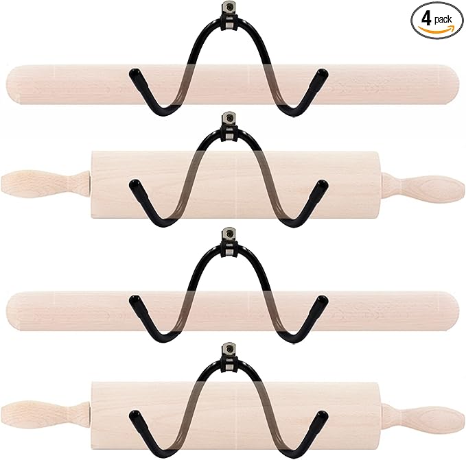 YYST Rolling Pin Holder Rolling Pin Display Rack Rolling Pin Storage by YYST