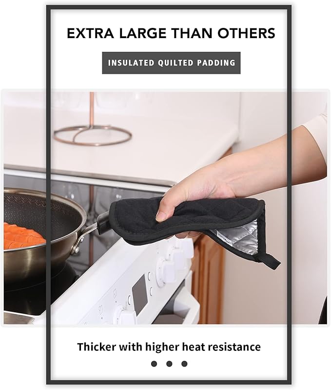 Joyhalo 6 Pack Pot Holders for Kitchen, Cotton Oven Holder - Image 4