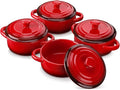 LOVECASA Mini Cocotte Set, 12 OZ Small Casserole Dishes by LOVECASA