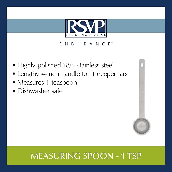 RSVP International Endurance Kitchen Collection Open Stock Measuring Spoon - Image 6