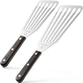 2 Pack Fish Spatula Stainless Steel, Flexible Fish Turner Spatula Perfect by EXAIEW