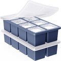 Large Ice Cube Trays for Whiskey: GGOW Big Silicone Ice Cube Trays 2Inch- Huge by GGOW