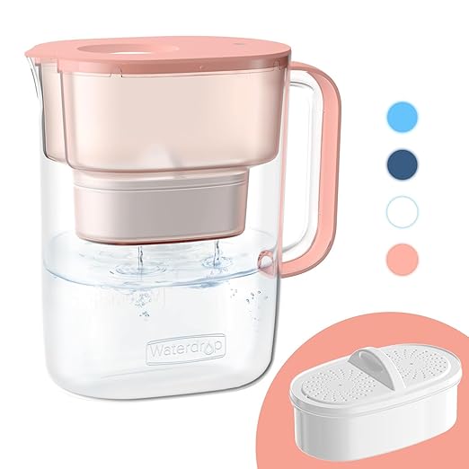 Waterdrop PT-07R Water Filter Pitcher, NSF Certified, 200-Gallon Long-Life by Waterdrop
