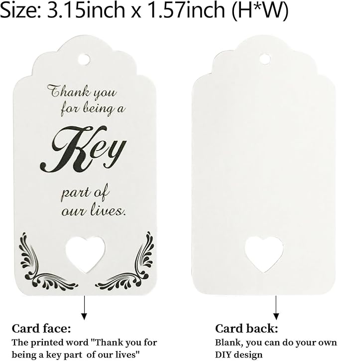 WODEGIFT 50 PCS Key Bottle Openers, Bridal Shower Favors, Rustic Wedding Favors - Image 5