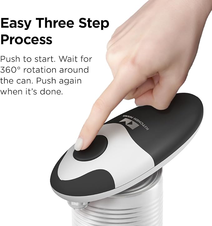Kitchen Mama Auto 2.0 Electric Can Opener: Blade Opens Almost Any Can Pop or - Image 4