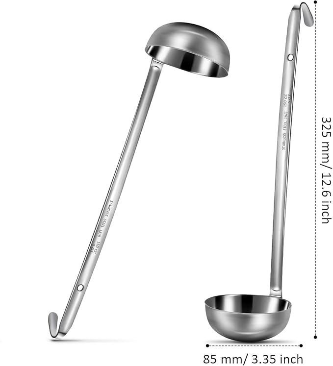 meekoo Stainless Steel Ladle Soup Handle Ladle - Image 4