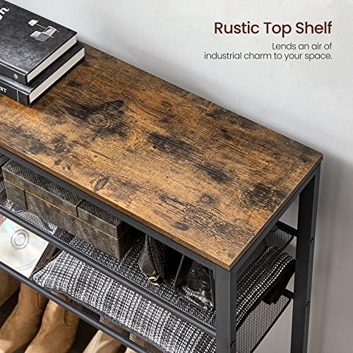 VASAGLE 8-Tier Shoe Rack, 32-40 Pairs, Metal Mesh