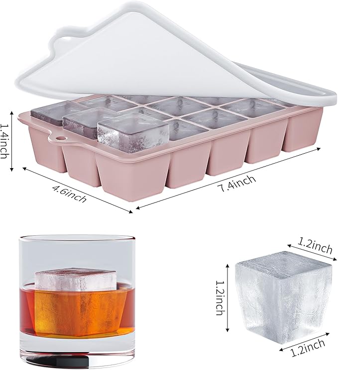 Silicone Ice Cube Tray 3 Pack - Image 4