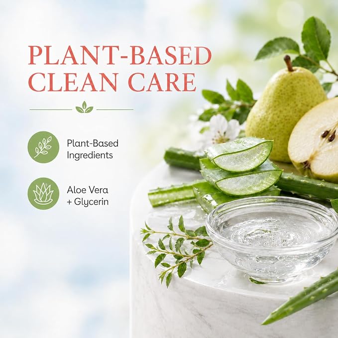 Ginger Lily Farms Botanicals Plant-Based Liquid Dish Soap, Concentrated Formula with Max Grease Cleaning Power, Cruelty-Free, Apple Pear Scent, 1 Gallon Refill (128 Fl. Oz.)