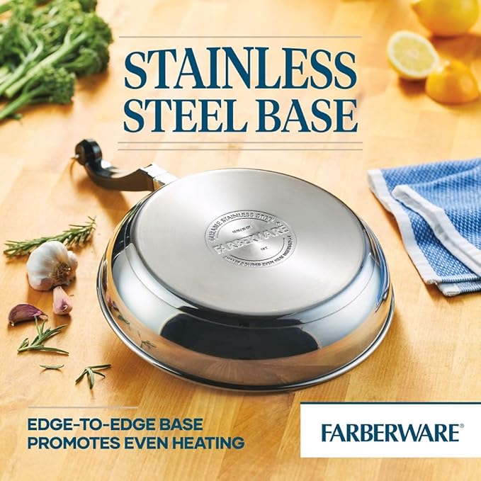 Farberware Classic Stainless Steel Cookware Pots and Pans Set - Image 5