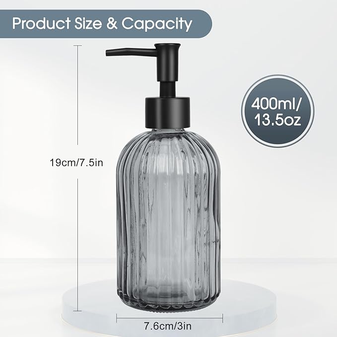 Topsky Glass Soap Dispenser - Image 4