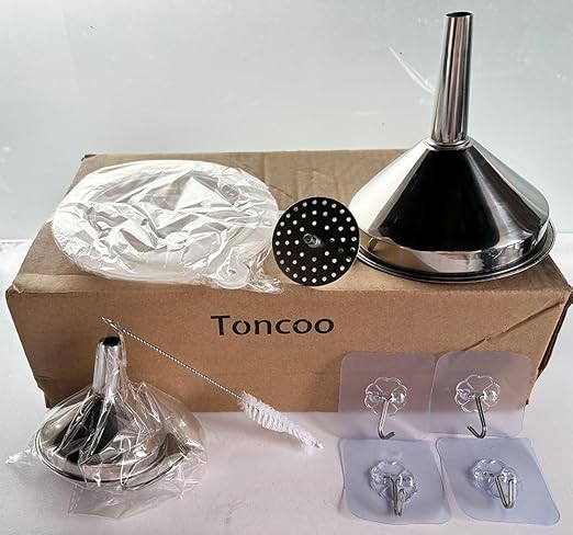 Toncoo 4 Pack Stainless Steel Funnels - Image 8