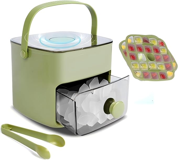 Ice Cube Tray with Lid & Bin Ice Maker by Unknown