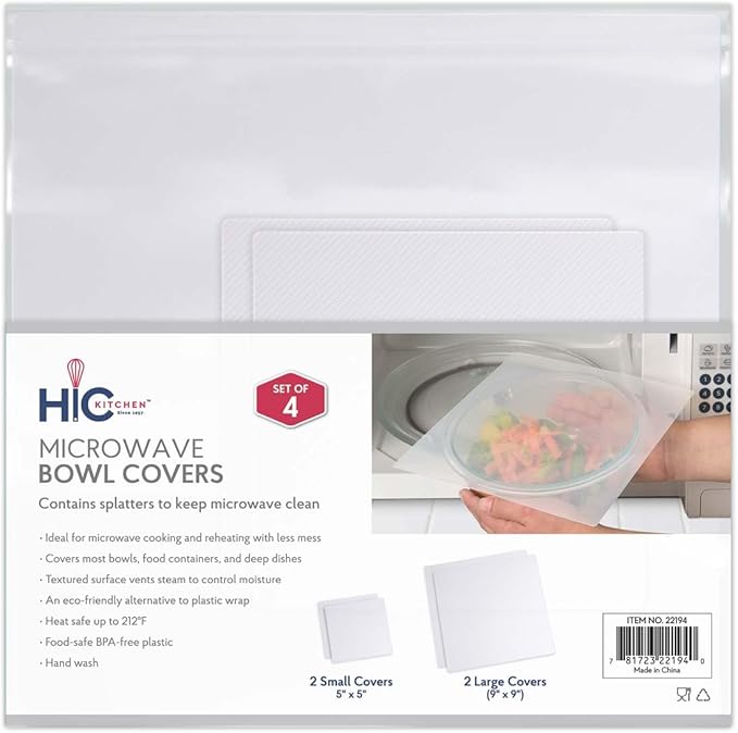 HIC Kitchen Splatter Guards for Microwave, BPA Free - Image 6