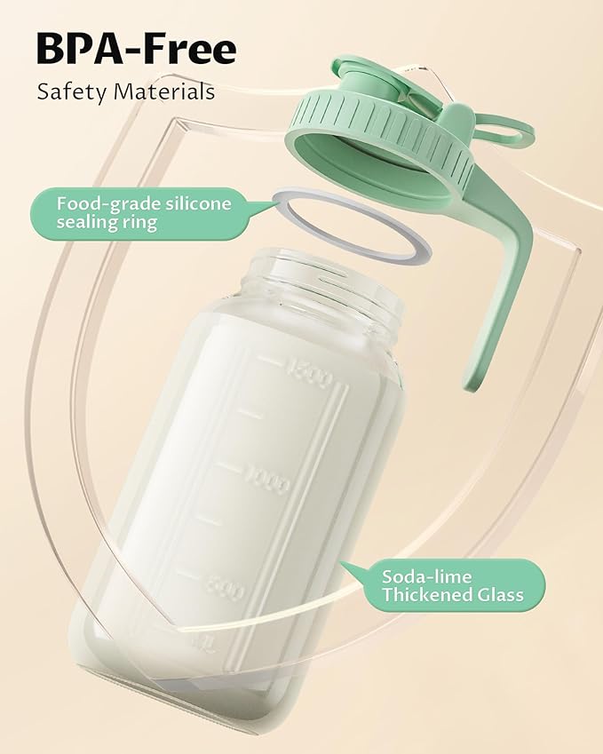 64oz Glass Breast Milk Pitcher - Image 2