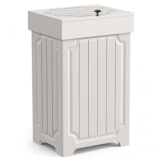 Povrgive Wood Trash Can Cabinet, 13 Gallon Hidden Kitchen Garbage Can by POVRGIVE-GreatDecorForIdealHome
