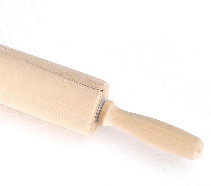 Rolling Pin, 13.8 Inch Wood for Kneading the Dough of Baking Bread - Image 3