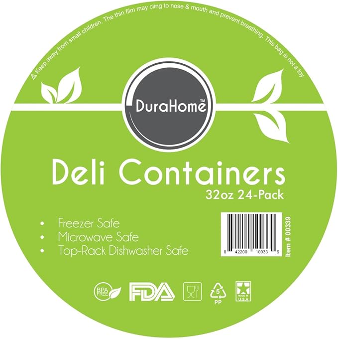 DuraHome - Deli food Storage Containers - Clear Plastic Premium Quality - Image 6