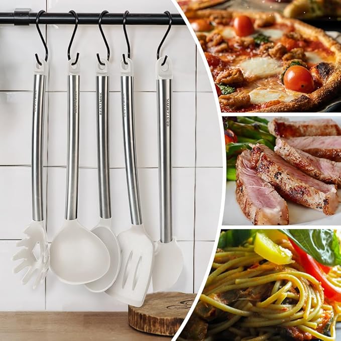 Kitchen Utensil Set-Silicone Cooking Utensils-33 Kitchen Gadgets & Spoons - Image 4