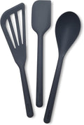 GreenPan Silicone 3 Piece Cooking Utensil Set, Fish Turner, Mixing Spatula by GreenPan